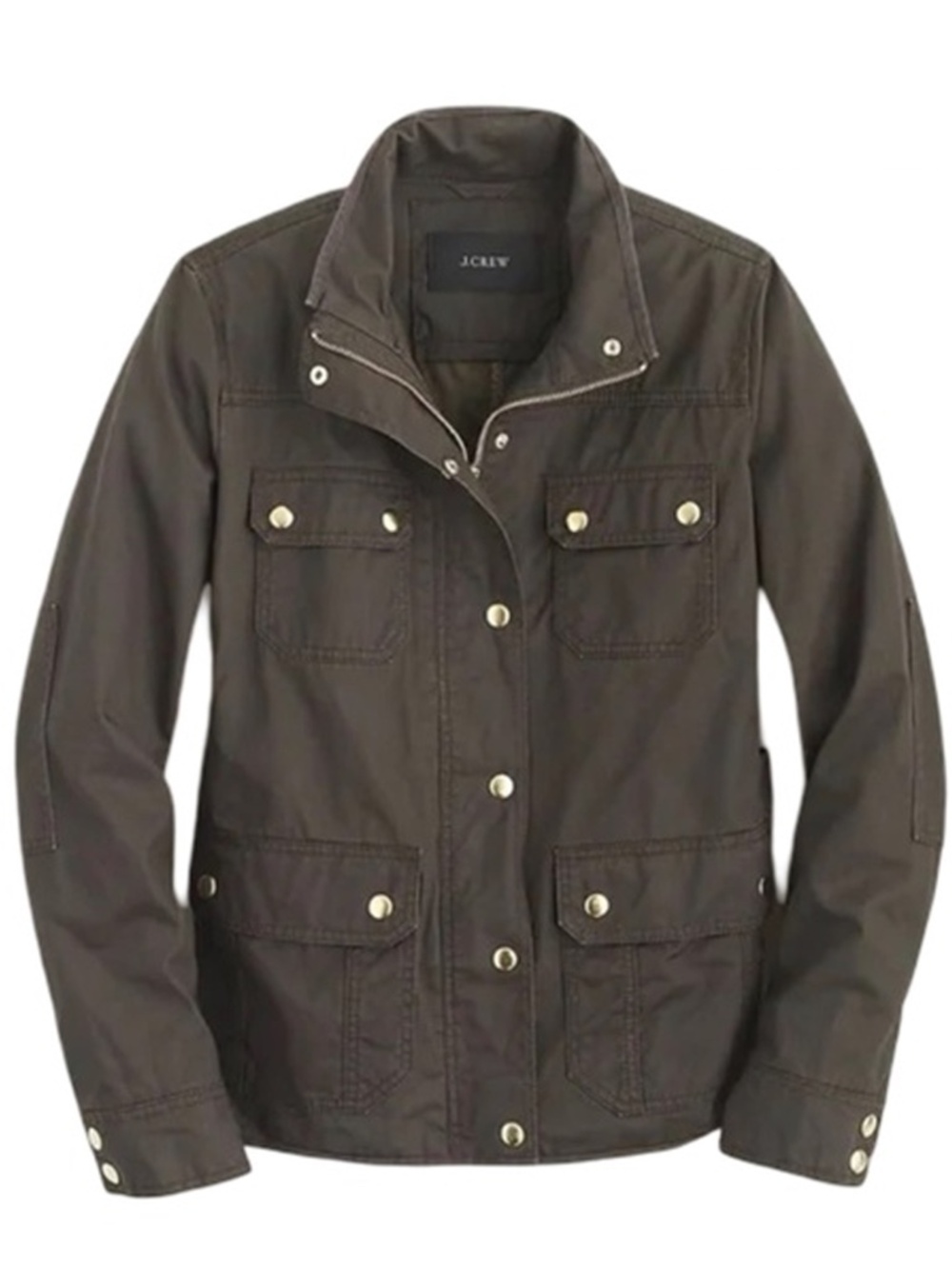 J. Crew Downtown Field Jacket Military Inspired Water Resistant 100% Cotton